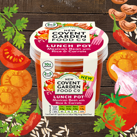 Lunch Pot Mexican Bean with Rice & Carrots